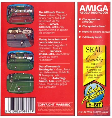 Pro Tennis Simulator box cover back